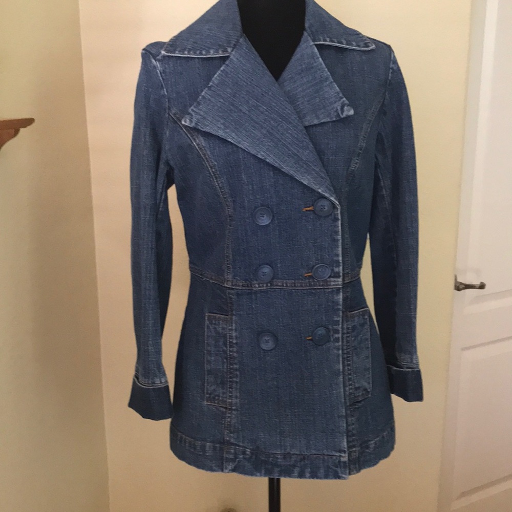 Denim Peacoat jacket